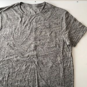 J. Crew Short Sleeve Crewneck Pocket T Heather Slub Sz. M Slim